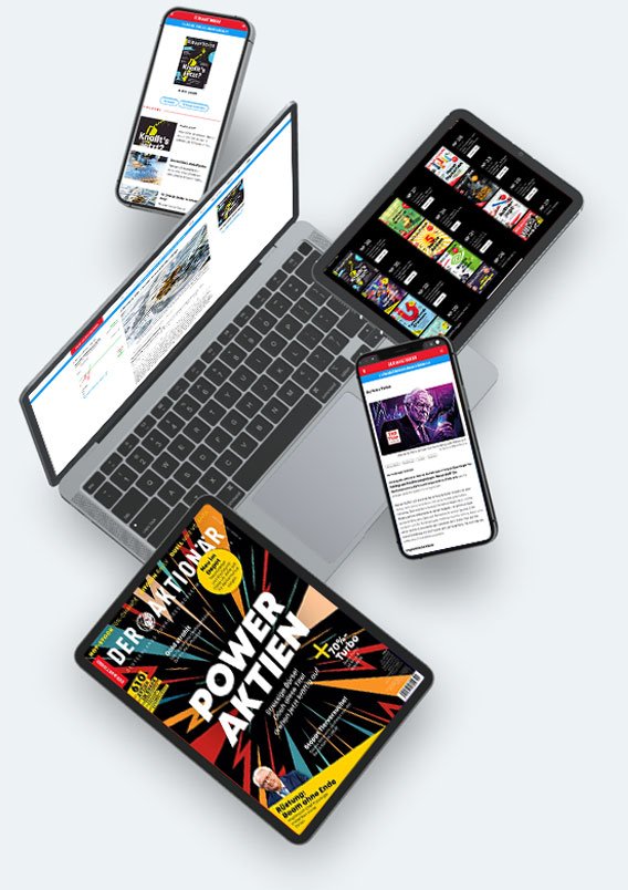 DER AKTIONÄR MAGAZIN auf unterschiedlichen mobilen Geräten