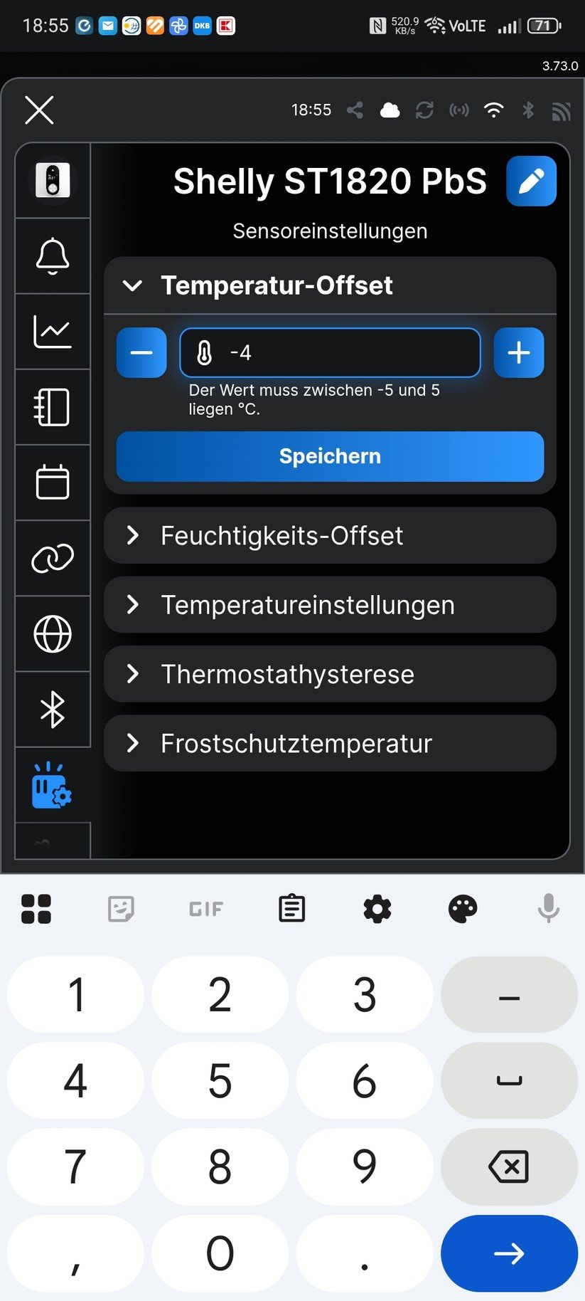 Shelly Linkedgo ST1820: Inbetriebnahme mit Shelly-App