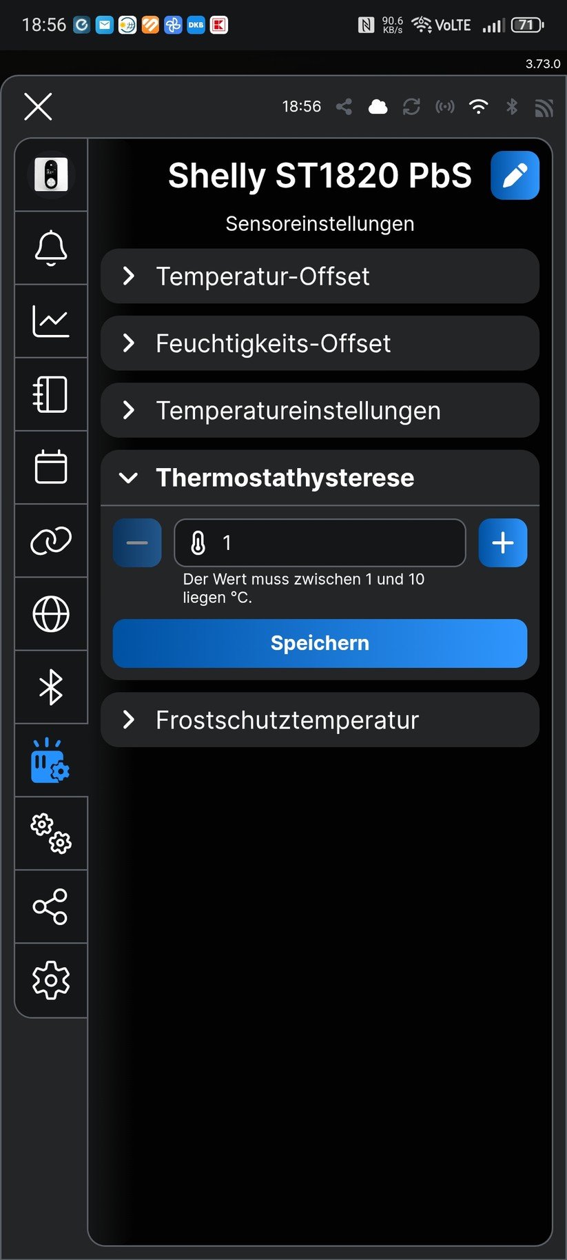 Shelly Linkedgo ST1820: Inbetriebnahme mit Shelly-App