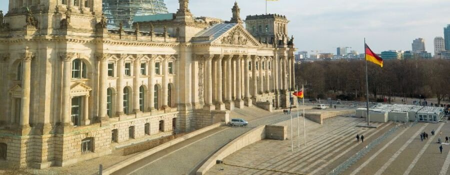 Der Deutsche Bundestag in Berlin.