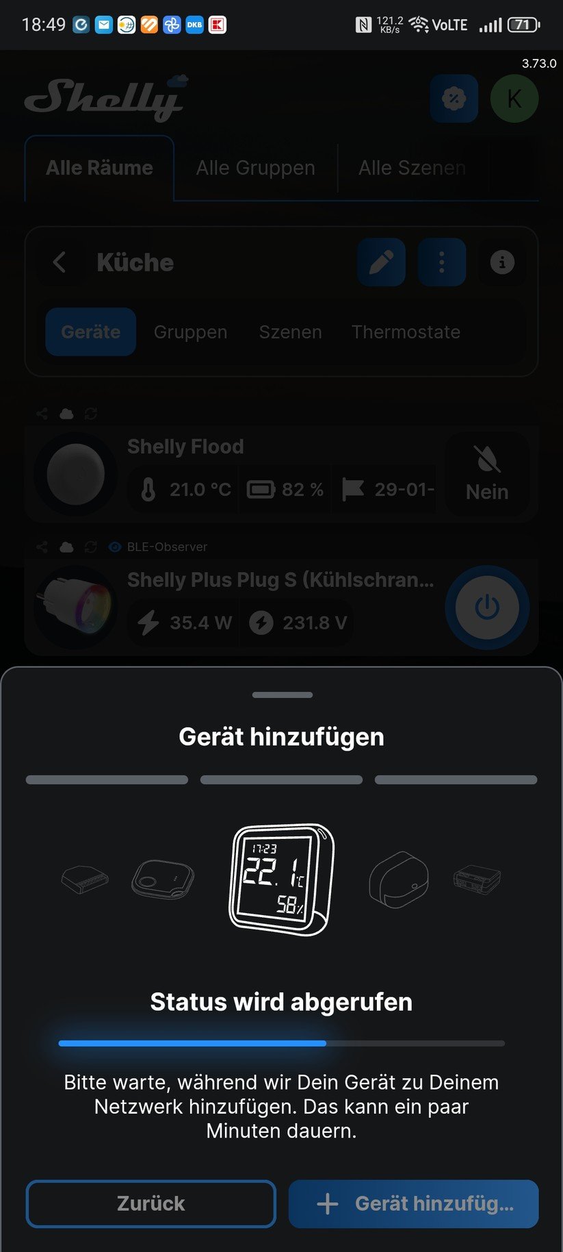 Shelly Linkedgo ST1820: Inbetriebnahme mit Shelly-App