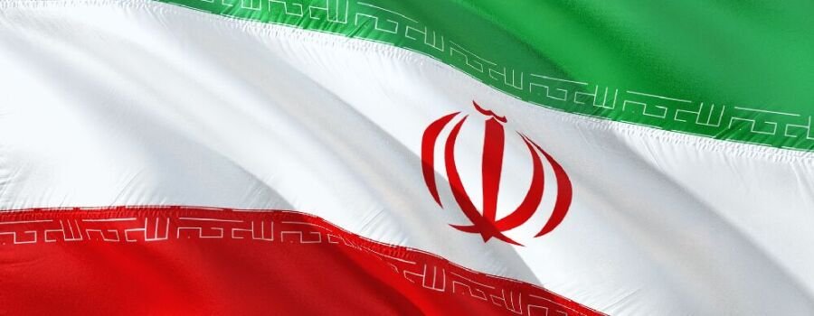 Die Flagge des Iran.