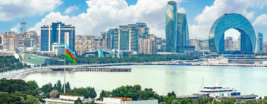 Der Baku Boulevard in Aserbaidschan.