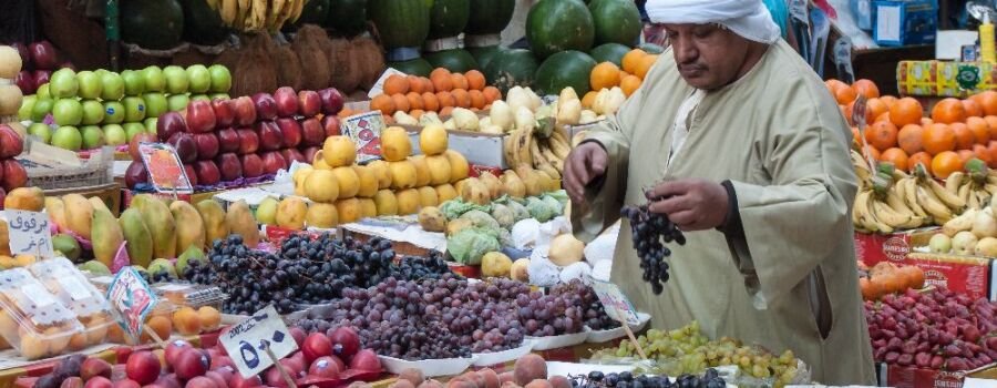 Ein Markt im ägyptischen Kairo.