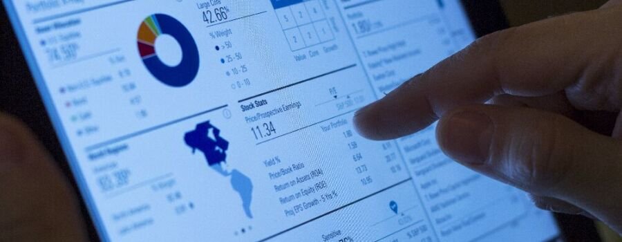 Portfolio-Übersicht auf einem Tablet (Symbolbild).