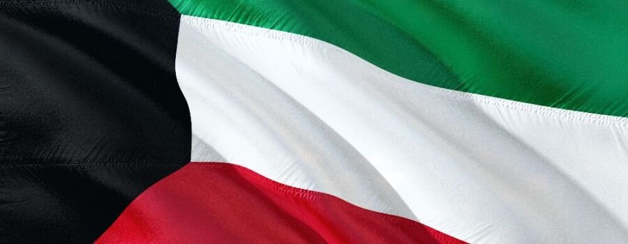 Die Flagge von Kuwait.