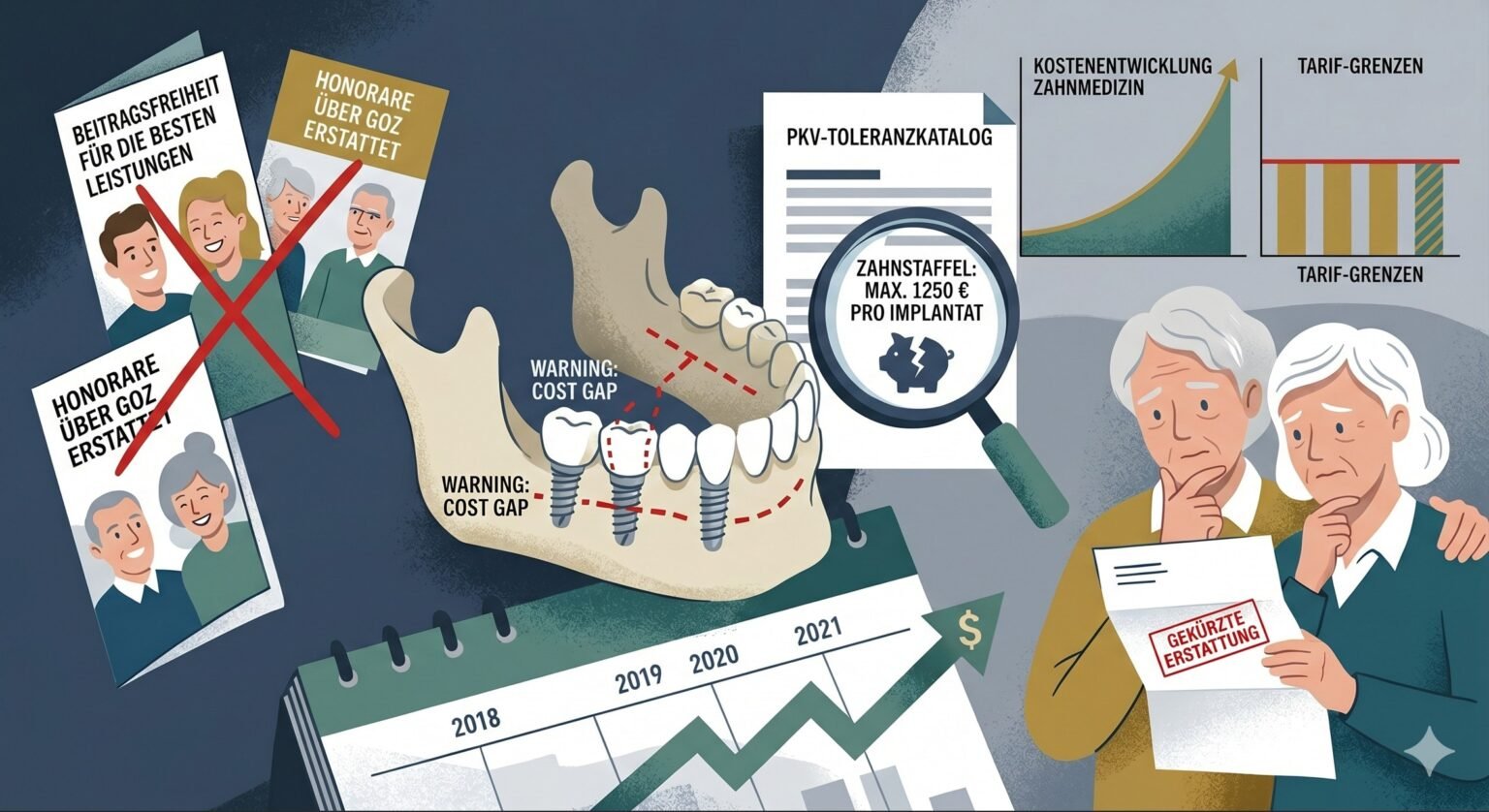 Teurer Zahnersatz: PKV-Kunden sitzen oft auf hohen Kosten