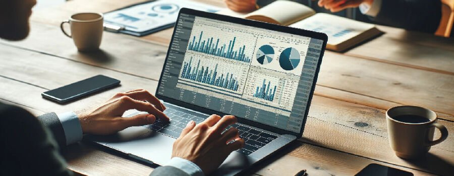 Ein Mann arbeitet an einer Statistik (Symbolbild).