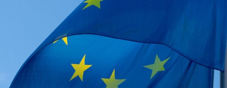 Die EU-Flagge.