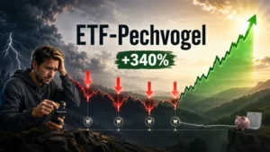 ETF-Pechvogel: Trotz ständigem Crash-Timing machte er +340% mit diesem Trick!