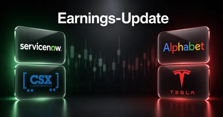 Earnings-Update: Alphabet und Tesla übertreffen Erwartungen – Breite Beat-Serie hält an Earnings-Update: Alphabet und Tesla übertreffen Erwartungen – Breite Beat-Serie hält an