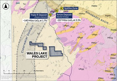 Figure 2: Wales Lake Project Geology Map Figure 2: Wales Lake Project Geology Map