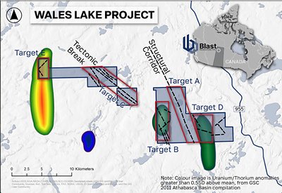 Figure 1: Priority Targets at Wales Lake Figure 1: Priority Targets at Wales Lake