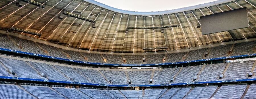 Die Allianz-Arena, das Stadion des FC Bayern München.