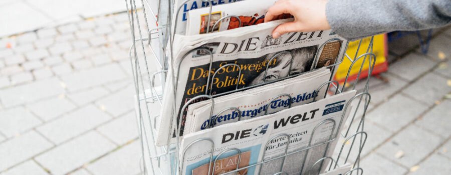 Zeitungsständer (Symbolbild).