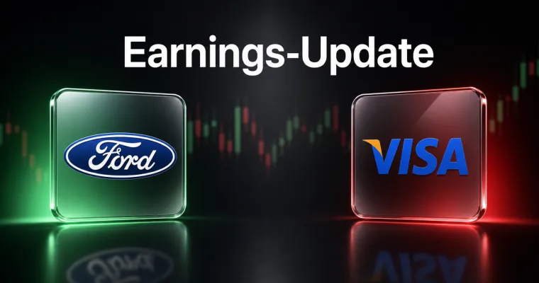 Earnings-Update: Ford und Visa übertreffen Erwartungen – Ausblicke mit Vorbehalten Earnings-Update: Ford und Visa übertreffen Erwartungen – Ausblicke mit Vorbehalten