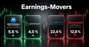 Earnings-Movers: Motorola Solutions springt – AppLovin bricht um 22 Prozent ein Earnings-Movers: Motorola Solutions springt – AppLovin bricht um 22 Prozent ein