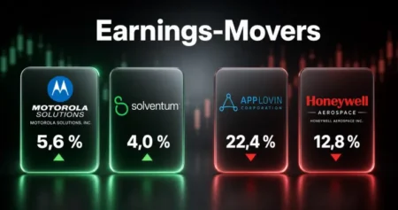 Earnings-Movers: Motorola Solutions springt – AppLovin bricht um 22 Prozent ein