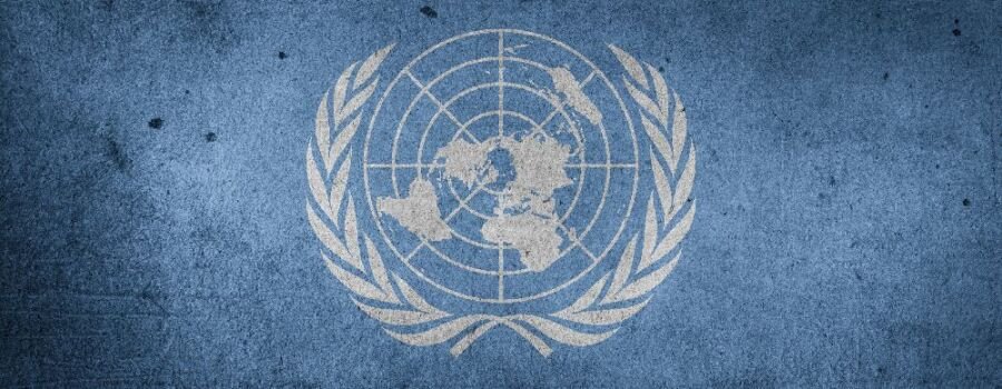 Das Logo der Vereinten Nationen.