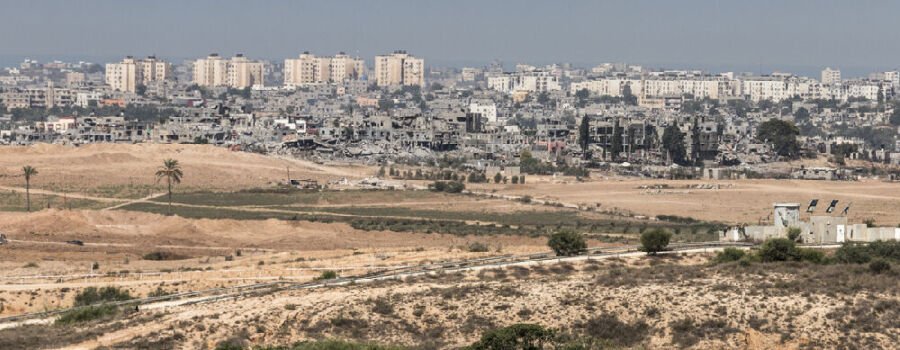 Zerstörte Gebäude im Gazastreifen